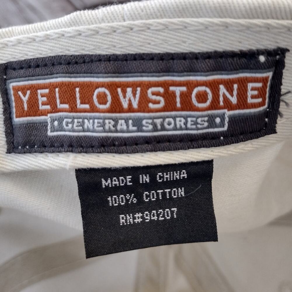Vintage Yellowstone PRESERVE & PROTECT BEAR Ball Cap Hat Cotton/Suede-Like Bill - Picture 9 of 10